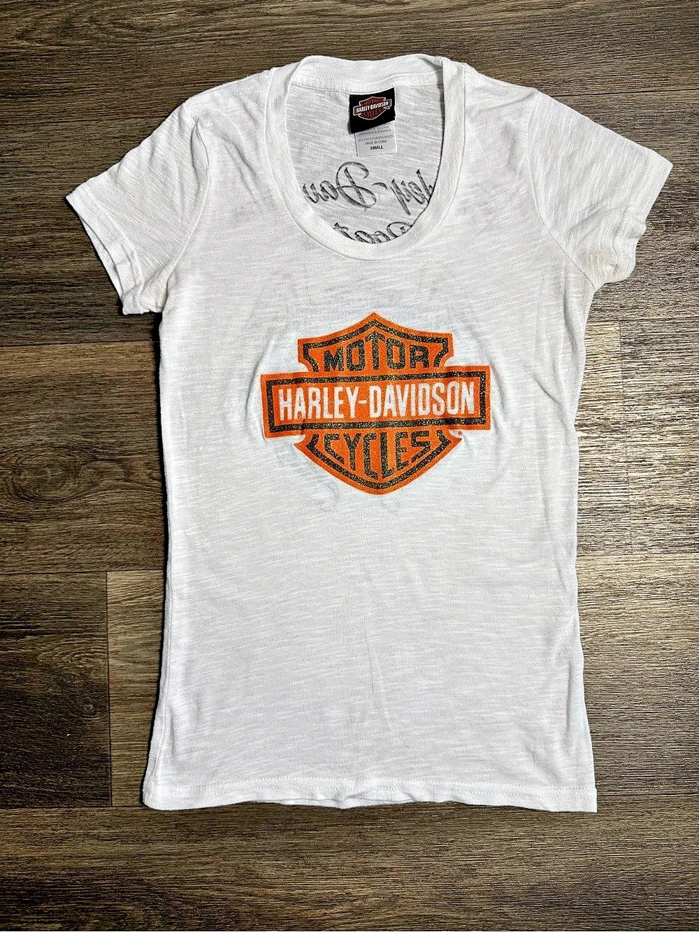 Harley-Davidson Women'Small Graphic Tee White Small